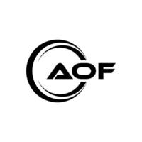 aof brev logotyp design, inspiration för en unik identitet. modern elegans och kreativ design. vattenmärke din Framgång med de slående detta logotyp. vektor