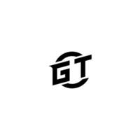 gt Prämie Esport Logo Design Initialen Vektor