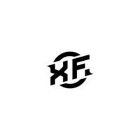 xf Prämie Esport Logo Design Initialen Vektor