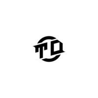 td Prämie Esport Logo Design Initialen Vektor