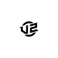 vz Prämie Esport Logo Design Initialen Vektor