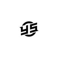y Prämie Esport Logo Design Initialen Vektor
