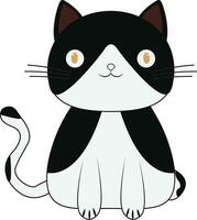 Vektor Illustration von bezaubernd Katze, geeignet zum Design Poster Katze Vektor