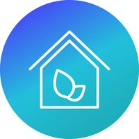 eco house vector icon