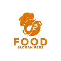 Essen Logo Design, Küche, Restaurant, Cafe und Kochen Logo Vektor Vorlage