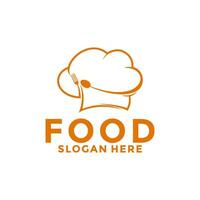 Essen Logo Design, Küche, Restaurant, Cafe und Kochen Logo Vektor Vorlage