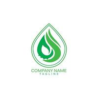 Feuer Blatt Logo Vorlage Design. Gas und Natur Symbol Logo vektor