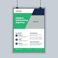 Designvorlage für den Business-Flyer für eine Agentur für digitales Marketing vektor