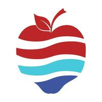 Apfel Logo Design Konzept vektor