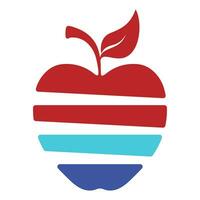 Apfel Logo Design Konzept vektor