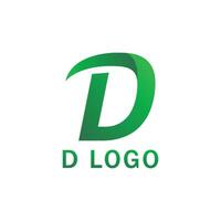 d Brief Logo zum Unternehmen. vektor