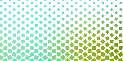 hellblaues, grünes Vektormuster im quadratischen Stil. vektor