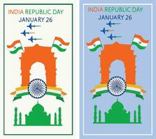 Indien republik dag vektor illustration.