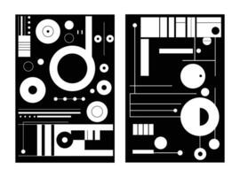 geometrisk form illustration minimalistisk för affisch baner abstrakt geometri mönster konstverk vektor