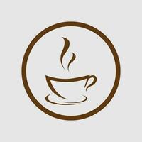 Kaffee Tasse Logo Vektor Symbol Illustration Design