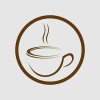 Kaffee Tasse Logo Vektor Symbol Illustration Design