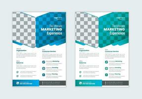 korporativ Geschäft Flyer Vorlage Design, Geschäft Marketing Flyer. wachsen Ihre Geschäft Digital Marketing Neu Flyer. vektor