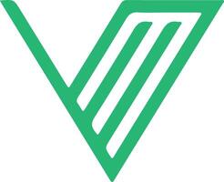 v logotyp vektor