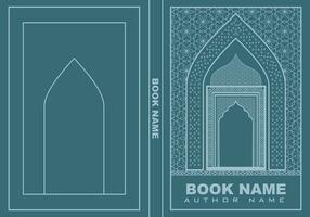 vektor bok omslag design. islamic stil tamplate