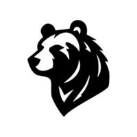 Bär Kopf skizzieren Hand gezeichnet. wild Tiere Bär Symbol isoliert auf Weiß Hintergrund. Vektor Illustration