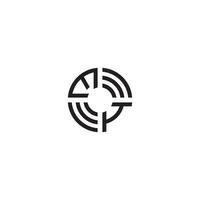dh Kreis Linie Logo Initiale Konzept mit hoch Qualität Logo Design vektor