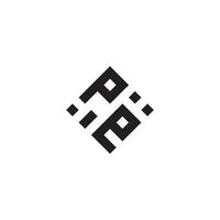 ep geometrisk logotyp första begrepp med hög kvalitet logotyp design vektor
