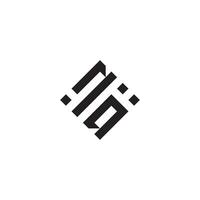 qn geometrisch Logo Initiale Konzept mit hoch Qualität Logo Design vektor