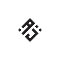 ja geometrisk logotyp första begrepp med hög kvalitet logotyp design vektor