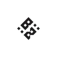 zb geometrisk logotyp första begrepp med hög kvalitet logotyp design vektor