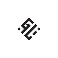 lg geometrisch Logo Initiale Konzept mit hoch Qualität Logo Design vektor