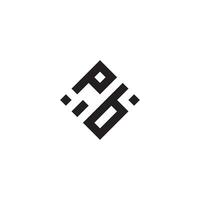 bp geometrisch Logo Initiale Konzept mit hoch Qualität Logo Design vektor