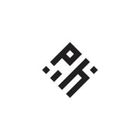 hp geometrisch Logo Initiale Konzept mit hoch Qualität Logo Design vektor