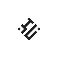 ui geometrisch Logo Initiale Konzept mit hoch Qualität Logo Design vektor