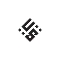 su geometrisk logotyp första begrepp med hög kvalitet logotyp design vektor