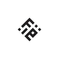 ef geometrisch Logo Initiale Konzept mit hoch Qualität Logo Design vektor