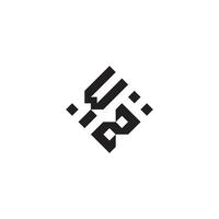 zw geometrisch Logo Initiale Konzept mit hoch Qualität Logo Design vektor
