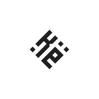 ek geometrisk logotyp första begrepp med hög kvalitet logotyp design vektor