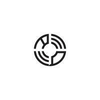 qa Kreis Linie Logo Initiale Konzept mit hoch Qualität Logo Design vektor