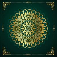 lyx dekorativ mandala design bakgrund i guld Färg premie vektor abstrakt bakgrund med en lyx guld mandala design premie vektor islamic svart bakgrund med guld mandala dekoration