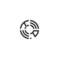 pk Kreis Linie Logo Initiale Konzept mit hoch Qualität Logo Design vektor