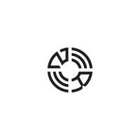 rz Kreis Linie Logo Initiale Konzept mit hoch Qualität Logo Design vektor