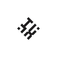 xi geometrisch Logo Initiale Konzept mit hoch Qualität Logo Design vektor