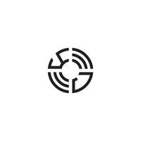 jy cirkel linje logotyp första begrepp med hög kvalitet logotyp design vektor