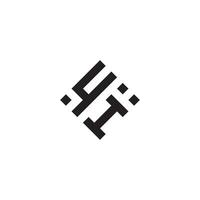 iy geometrisk logotyp första begrepp med hög kvalitet logotyp design vektor