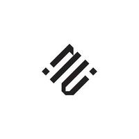 vn geometrisch Logo Initiale Konzept mit hoch Qualität Logo Design vektor
