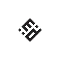 de geometrisch Logo Initiale Konzept mit hoch Qualität Logo Design vektor