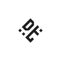 td geometrisch Logo Initiale Konzept mit hoch Qualität Logo Design vektor