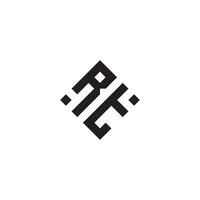 tr geometrisch Logo Initiale Konzept mit hoch Qualität Logo Design vektor