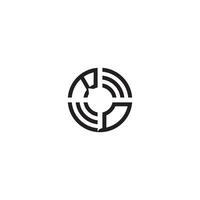 qr Kreis Linie Logo Initiale Konzept mit hoch Qualität Logo Design vektor