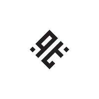 tq geometrisch Logo Initiale Konzept mit hoch Qualität Logo Design vektor